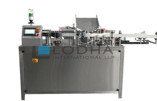 High speed ampoule sticker labeling machine